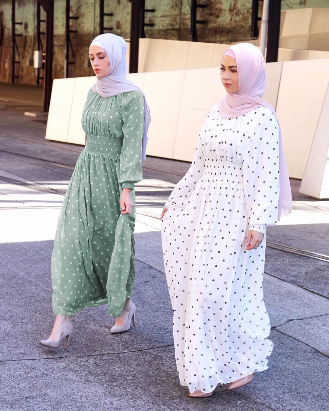 Women Muslim Dress Ramadan Knit Dress