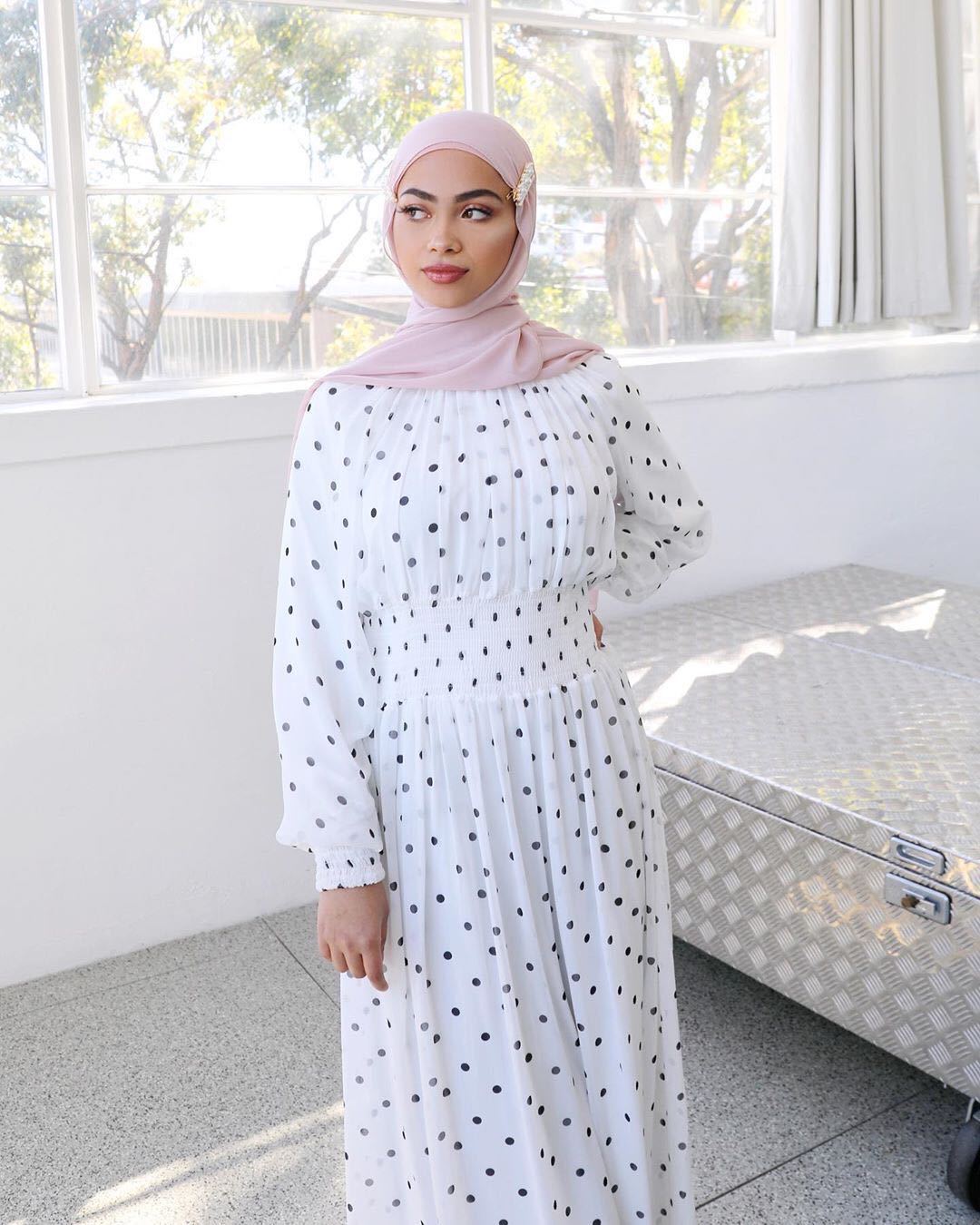 Women Muslim Dress Ramadan Knit Dress