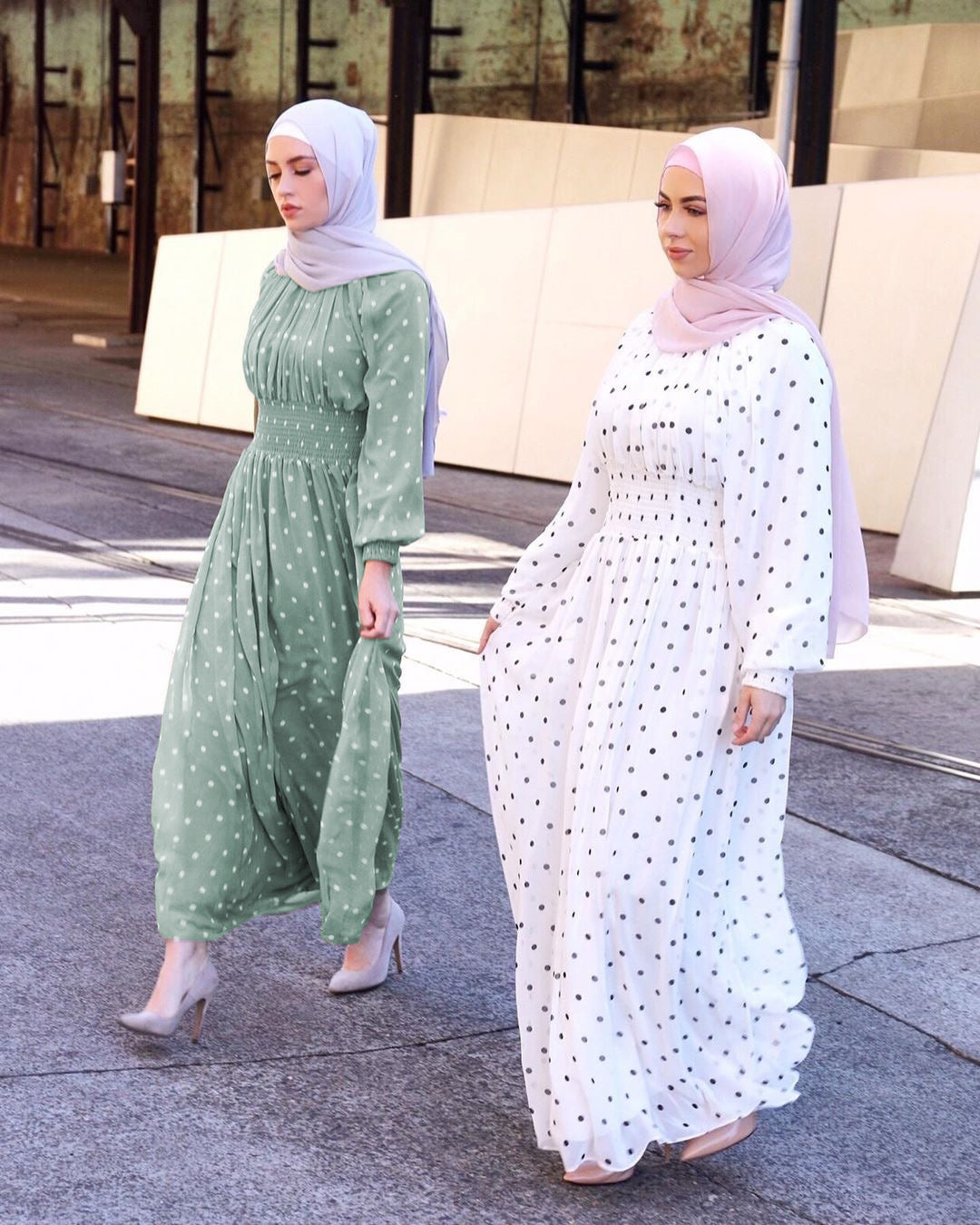 Women Muslim Dress Ramadan Knit Dress